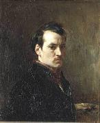 Alfred Dehodencq Portrait de l artiste oil on canvas